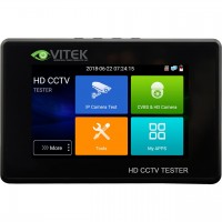 Vtek VTM-SCT-U4 4" Hand-held 5-in-1 [4K H.265 IP / TVI / CVI / AHD / CVBS] CCTV Testing Monitor